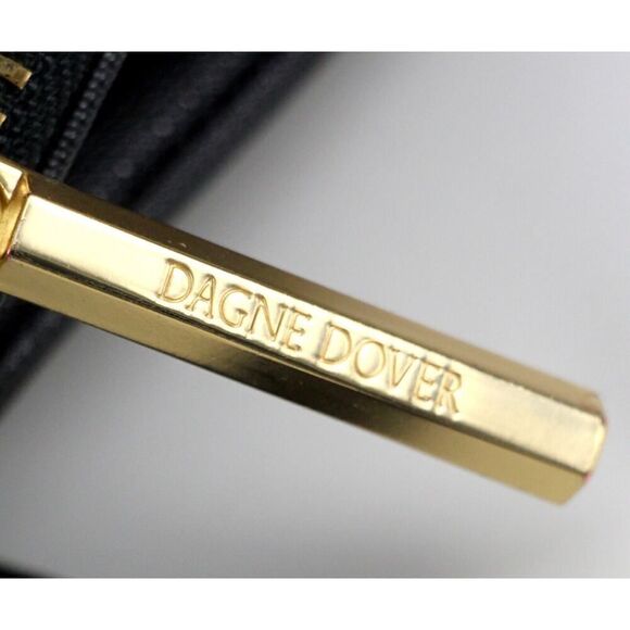 Dagne Dover BLACK COATED LEATHER BUSINESS SHOULDER BAG HANDBAG TOTE HOBO PURSE - Picture 10 of 14